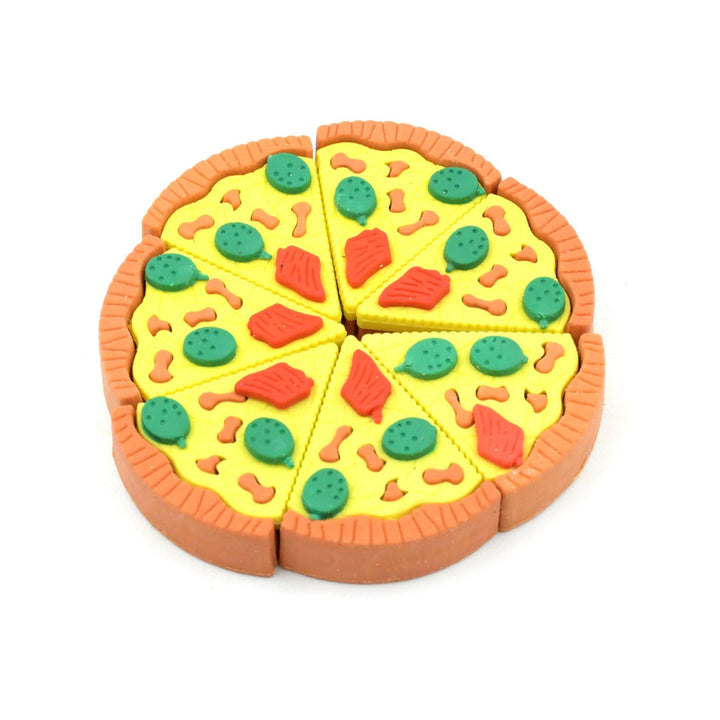 3D Pizza Slices Kids Favourite Food Eraser, Pizza 7 slice eraser for kids Adults fast food lover Stationary Kit Fancy & Stylish Colorful Erasers, for Return Gift, Birthday Party, School Prize Your Brand
