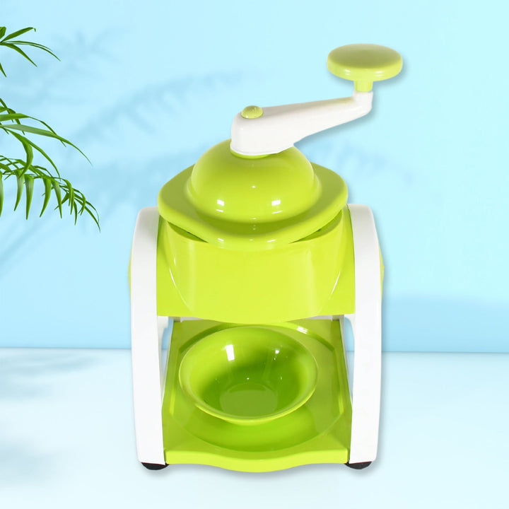 Miracle Small Plastic Ice Gola Maker Ice snowmaker Machine | Ice Crusher | Indoor Outdoor Manual With Steel Blade & Anti slip Grip (1 Pc) Your Brand