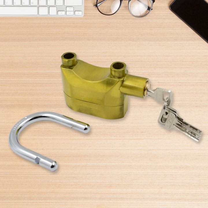 Security Alarm Metallic Lock System with 3 Keys (1 Set / Mix Color) - TezCart