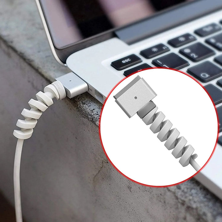 Spiral Charger Cable Protector Data Cable Saver Charging Cords Protective for All Universal  Cable Cover (Pack of 10) Your Brand