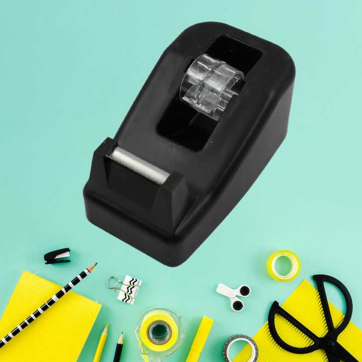 Plastic Tape Dispenser Cutter for Home Office use, Tape Dispenser for Stationary, Tape Cutter Packaging Tape (1 pc / 237 Gm) Your Brand