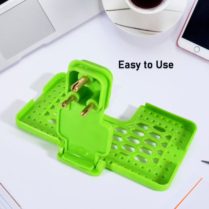 Multi-Purpose Wall Holder Stand for Charging Mobile, Just Fit in Socket and Hang (Mix Color / 1 pc) Your Brand