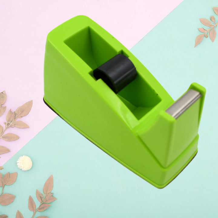 Plastic Tape Dispenser Cutter for Home Office use, Tape Dispenser for Stationary, Tape Cutter Packaging Tape School Supplies (1 pc / 515 Gm) Your Brand