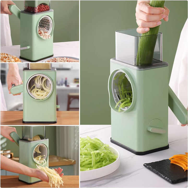 Stainless Steel Vegetable Chopper with 6 Blades - Kitchen Mandoline Slicer Your Brand