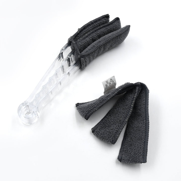 Window Blind Cleaner Duster Brush with Microfiber Sleeves - Blind Cleaner Tools for Window Shutters Blind Air Conditioner Jalousie Dust Your Brand