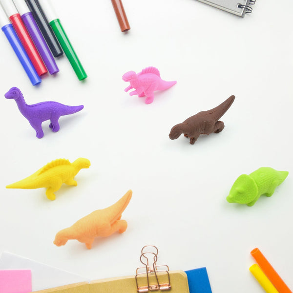 Dinosaur Shaped Erasers Animal Erasers for Kids, Dinosaur Erasers Puzzle 3D Eraser, Mini Eraser Dinosaur Toys, Desk Pets for Students Classroom Prizes Class Rewards Party Favors (6 Pcs Set ) Your Brand