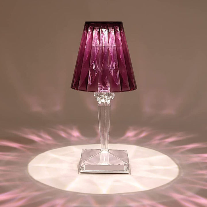 Romantic Crystal Table Lamp, Diamond Lamp, 16 Colors, 6 Brightness Level, Touch / Remote Control Switch, SUB Charging, Lampshade Night Light, Bedroom Bedside, Living Room Decoration Your Brand