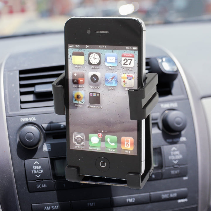 12857 Smartphone Car Phone Holder Car Air Conditioning Vent Phone Holder, Holder Stand for Mobile Phone Cellphone GPS, Dashboard Bracket for Car (1 Pc) Your Brand
