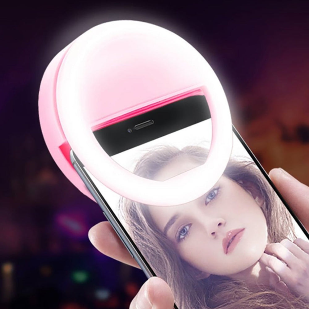 Phone Selfie Light Selfie Ring Light Selfie Light for Smartphone Selfie Light for Phone Battery Operated Selfie Ring Light (Battery Not Included) Your Brand