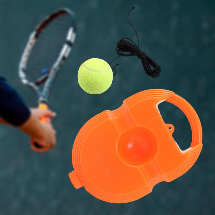Tennis Trainer Rebound Ball with String, Convenient Tennis Training Gear, Tennis Practice Device Base for Kids Adults Your Brand