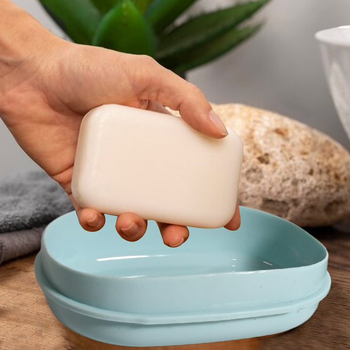 Soap Container, Soap Box Household Kitchen and Bathroom Can Use PP Material Drain Box, Soap Dish, for Bathroom Shower Home Outdoor Camping (1 Pc) Your Brand