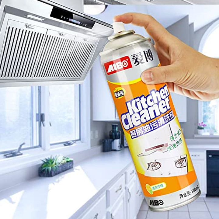 Multipurpose Bubble Foam Cleaner Kitchen Cleaner Spray Oil & Grease Stain Remover Chimney Cleaner Spray Bubble Cleaner All Purpose Foam Degreaser Spray (500 Ml) - TezCart