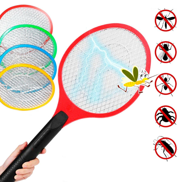 Mosquito Killer Racket Rechargeable Handheld Electric Fly Swatter Mosquito Killer Racket Bat, Electric Insect Killer (Quality Assured) - TezCart