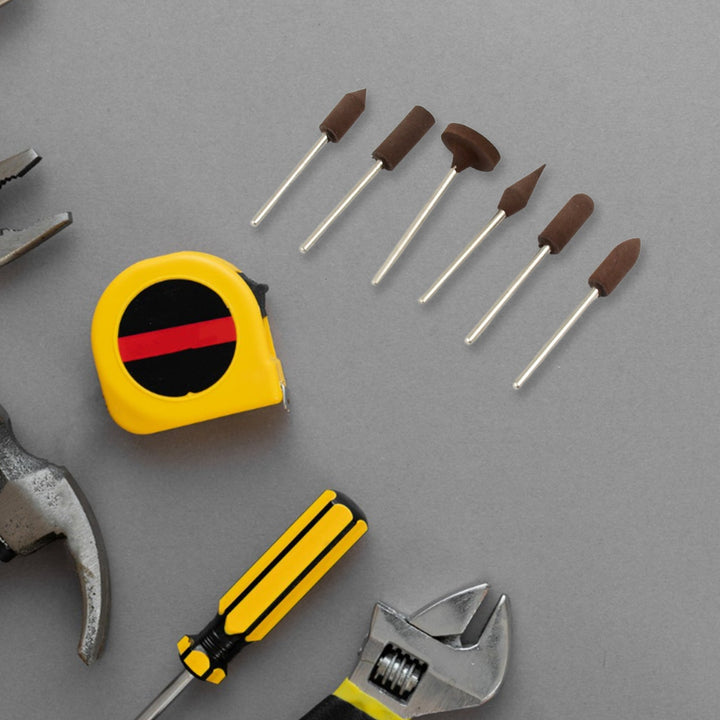 Mounted Points Abrasive Stone Head Mounted Grinding Wheel Bits Rotary Tool Kit (6 Pcs) Your Brand