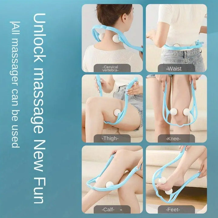 Neck Shoulder Massager, 13.5x7.08in Portable Relieving the Back for Men Relieving the Waist Women - TezCart