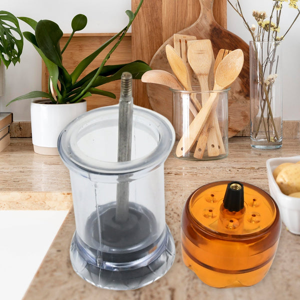 Miracle Transparent Plastic Salt and Pepper Grinder, Pepper Grinder Manual Pepper Grinding Tool, Pepper Crusher Grinder (1 Pc) Your Brand