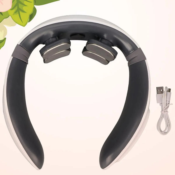 4 Heads Smart Electric Neck and Back Pulse Massager (1 Pc) - TezCart