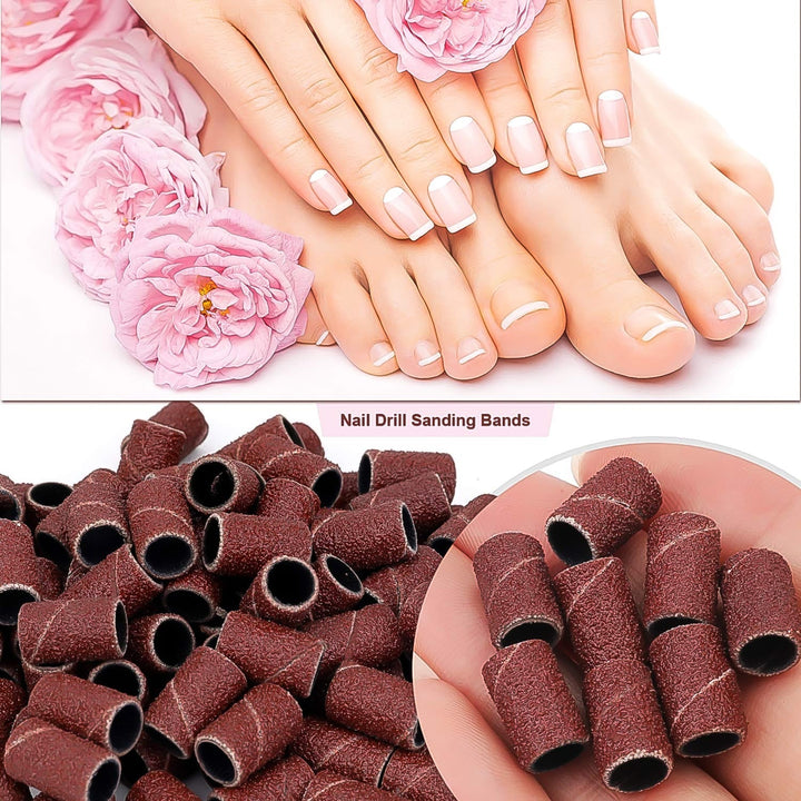 Nail Drill Sanding Band Machine Replacement Bits Pedicure Tool (10 Pcs Set) Your Brand