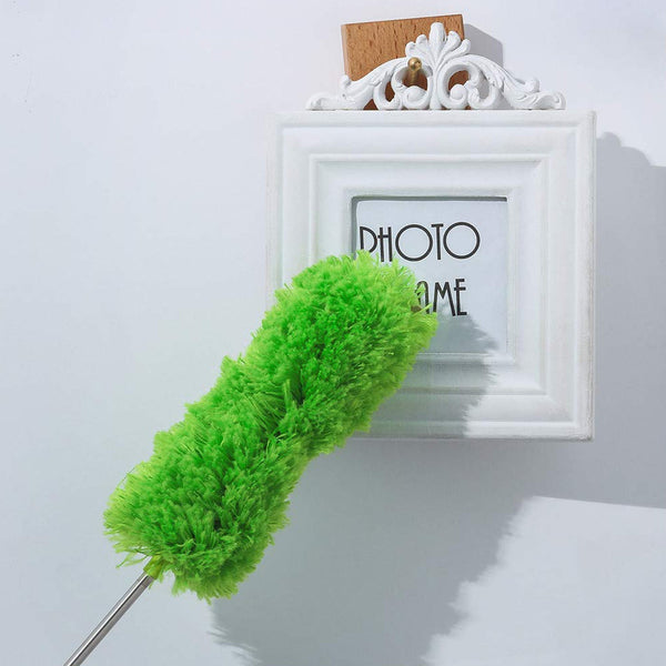 Adjustable Long Handle, Microfiber Duster for Cleaning, Microfiber Hand Duster Washable Microfiber Cleaning Tool Extendable Dusters for Cleaning Office, Car, Computer, Air Condition, Washable Duster Your Brand