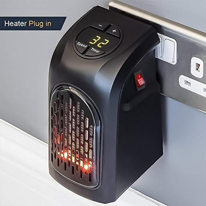 Electric Mini Handy Heater Plug-In Wall (400w) Your Brand