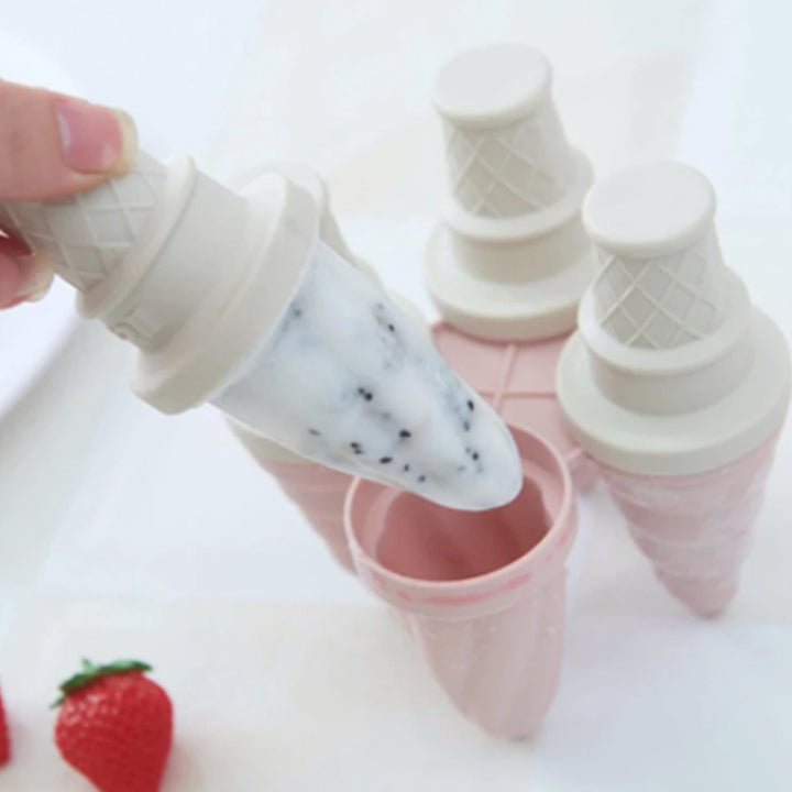 6 Pc ice candy maker Ice Cream Mold used for making ice-creams in all kinds of places including restaurants and ice-cream parlours etc. Your Brand
