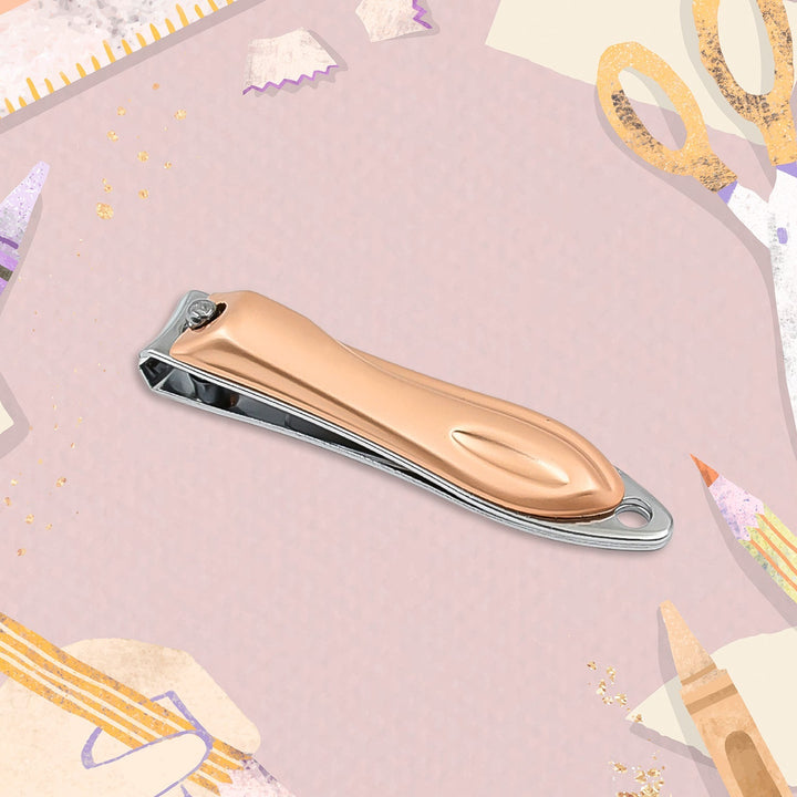 Stainless Steel Folding Portable Large Nail Clippers with Nail File (1 Pc / Mix Design) - TezCart