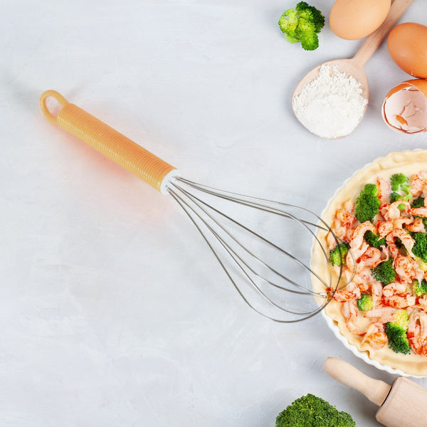 Manual Whisk Mixer Stainless Steel Whisk, Cream Whisk, Flour Mixer, Rotary Egg Mixer, Kitchen Baking Tool (16 Cm) Your Brand