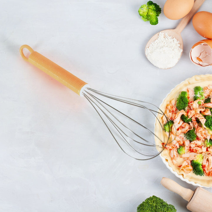 Manual Whisk Mixer Stainless Steel Whisk, Cream Whisk, Flour Mixer, Rotary Egg Mixer, Kitchen Baking Tool (16 Cm) Your Brand