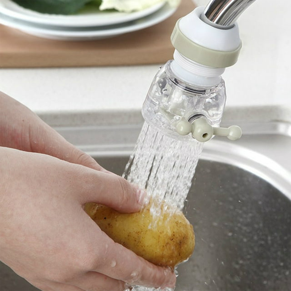 Adjustable Water Faucet Can Rotate 360 Degree Shower Head Anti spattering Water-saving Tap Nozzle Extended Filter Water Saving, Kitchen Bathroom Faucet Water-Saving Devices (1 Pc) Your Brand