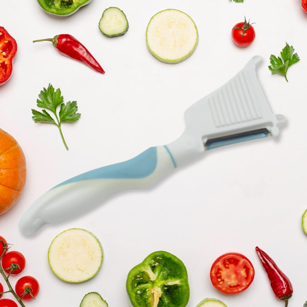 Multipurpose Peeler Brush, Vegetable Peeler with Brush, Multifunctional Fruits and Vegetable Cleaning Brush, Stainless Steel Potato Peelers, Home Kitchen Peeler with Long Handle (1 Pc ) Your Brand