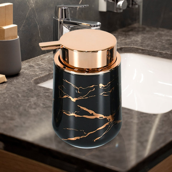 Bathroom Accessory Set Bathroom Decor Premium Quality (5 PCS) 1 X Tumbler,1 X Dispenser,1 X Toothbrush Holder, 1 X Soap Dish & 1 X Tray Your Brand