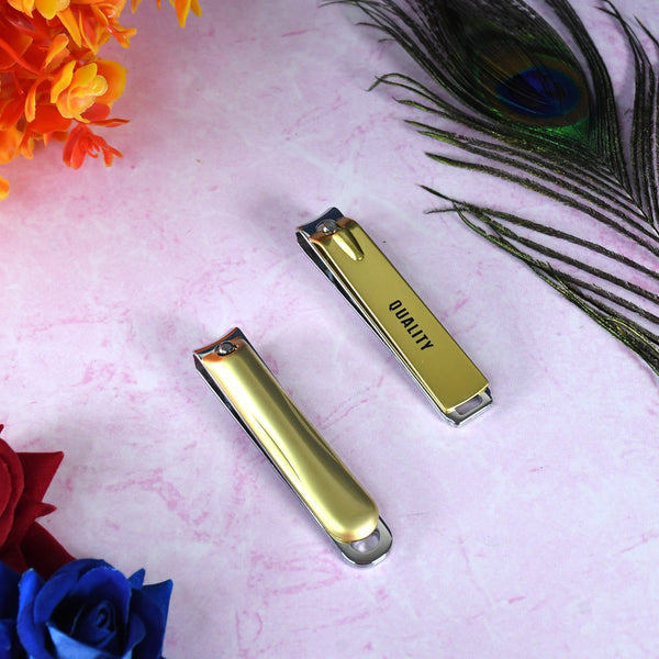 Stainless Steel Folding Portable Large Nail Clippers with Nail File (1 Pc / Mix Design) - TezCart