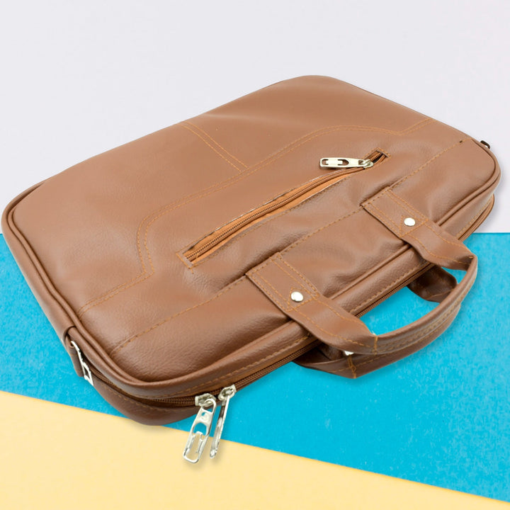 Multipurpose Bag, Shoulder Side Bag Office Laptop Faux Leather Executive Formal Laptop & MacBook Messenger / Office / Travel / Business / Shoulder / Hand / Sling Bag for Men Women with Multiple compartments Your Brand