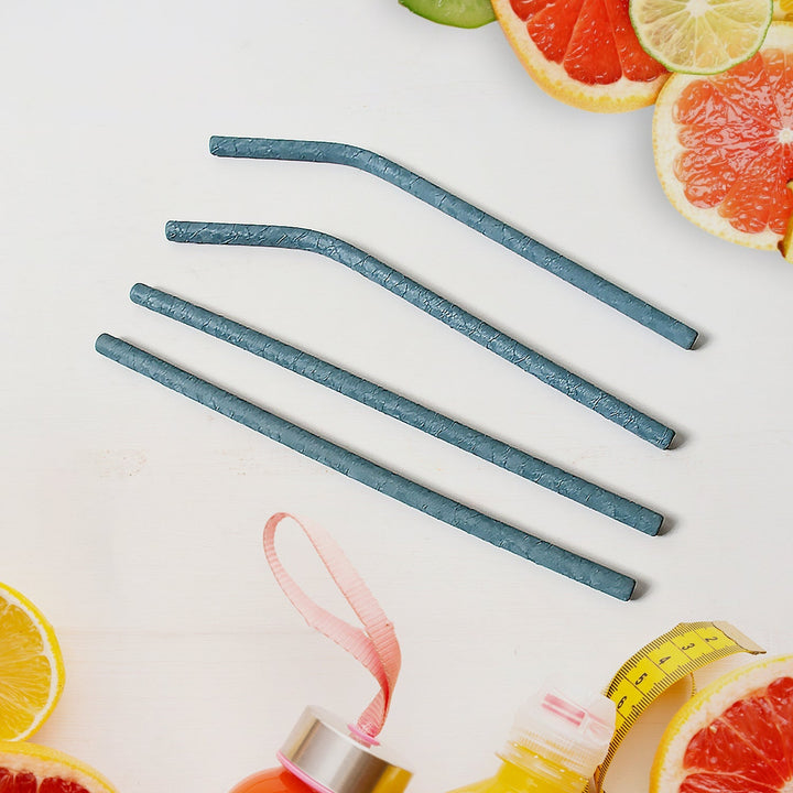 Reusable Stainless Steel Straw with cleaning Brush Long Drinking Straws for Coffee Tumbler Travel Mug Cup, Dishwasher Safe for Toddlers & Kids (5 Pcs Set) Your Brand
