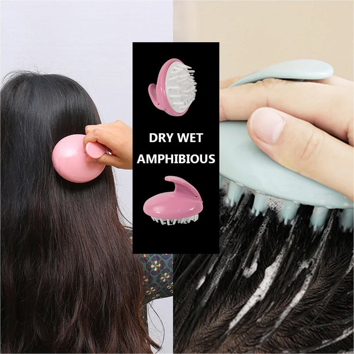 Hair Scalp Scrubber Massager, Waterproof Stress Fatigue Relief, Deep Clean for Hair Wash, Scalp and Body Massage with Soft Teeth Design Your Brand