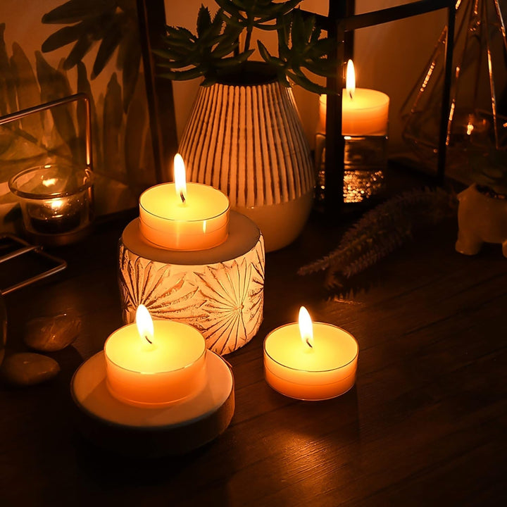 Tealight Diwali Candles for Home Decoration Smokeless Candles for Decorations Long Burning for Mood Dinners Parities Home Decoration Wedding Candle (1 Pc / Mix Color) Your Brand