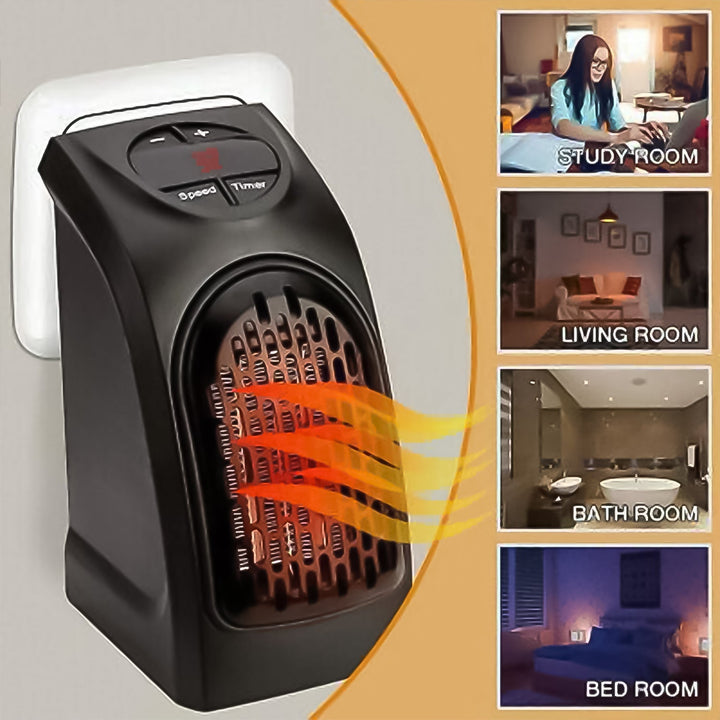 Electric Mini Handy Heater Plug-In Wall (400w) Your Brand