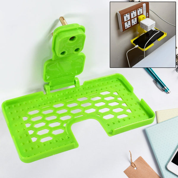 Multi-Purpose Wall Holder Stand for Charging Mobile, Just Fit in Socket and Hang (Mix Color / 1 pc) Your Brand