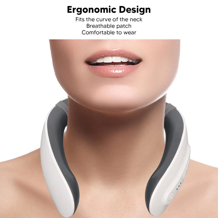 4 Heads Smart Electric Neck and Back Pulse Massager (1 Pc) - TezCart