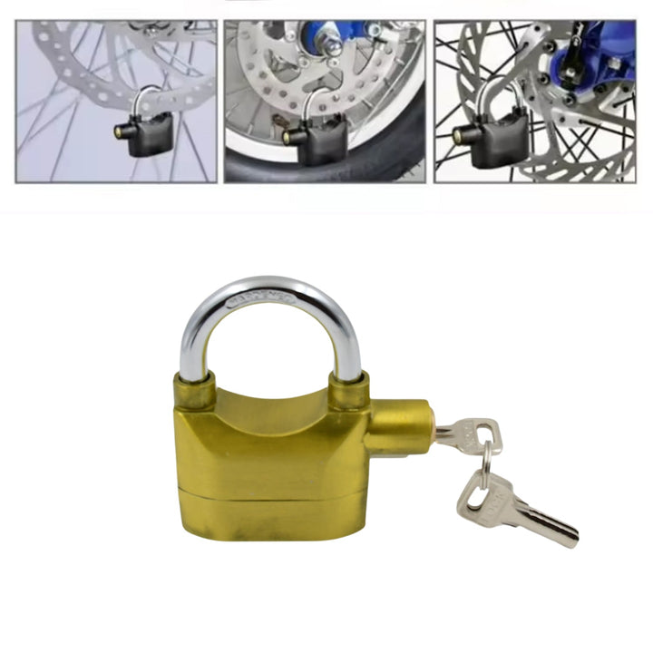 Security Alarm Metallic Lock System with 3 Keys (1 Set / Mix Color) - TezCart