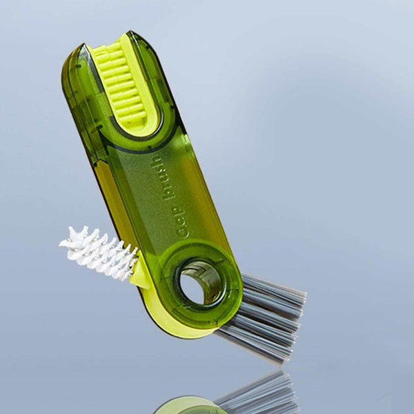 3in1 Multifunctional Cleaning Brush, Bottle Cleaning Brush, Cup Cleaner Brush, for Bottle Cup Cover Lid Home Kitchen Cleaning Tool (1 Pc / Mix Color) Your Brand