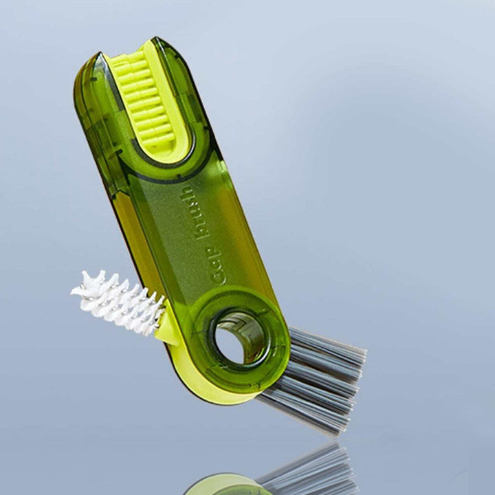 3in1 Multifunctional Cleaning Brush, Bottle Cleaning Brush, Cup Cleaner Brush, for Bottle Cup Cover Lid Home Kitchen Cleaning Tool (1 Pc / Mix Color) Your Brand