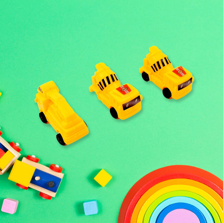 Vehicle Car Engineering Automobile Construction Car Toys Set for Children Kids Crane Excavator Road Roller Forklift Mixer Truck Transporter Truck Machine Construction Toys (6 Pcs Set) Your Brand