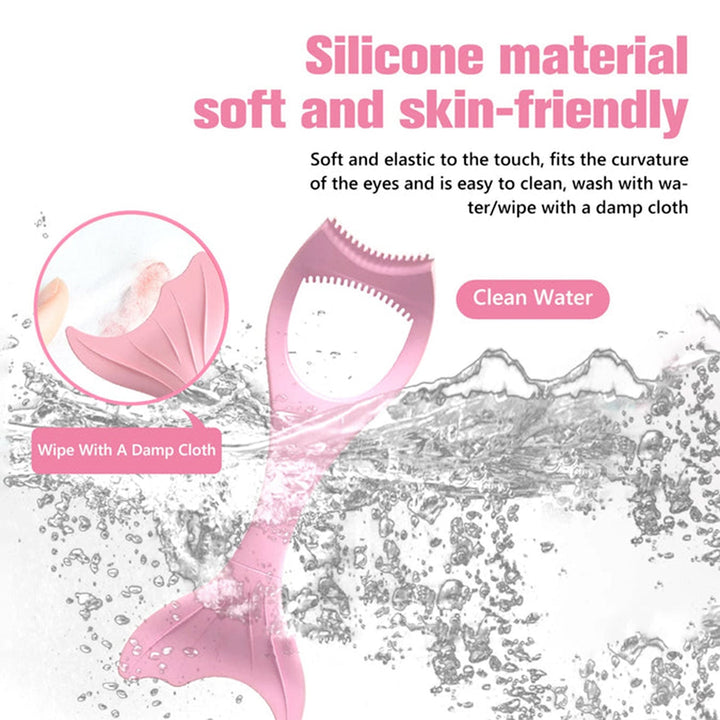 Multifunctional Easy To Clean Curved Silicone Eyeliner Stencils Wing Tips Quick Reusable for Makeup Tool for Beginners, Eyelashes Brush Curler Comb Eye Makeup Tool Female Supply (1 Pc) Your Brand
