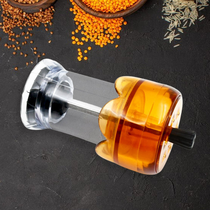 Miracle Transparent Plastic Salt and Pepper Grinder, Pepper Grinder Manual Pepper Grinding Tool, Pepper Crusher Grinder (1 Pc) Your Brand