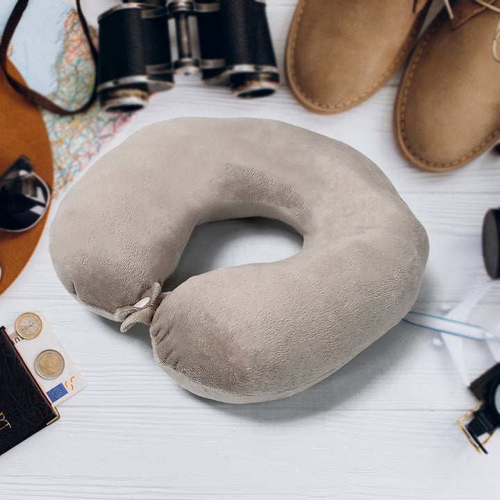 Soft Neck Pillow for Car, Home, Airplane Travel, Travel Neck Pillow for Sleeping & Travel Essentials for Neck Rest Multipurpose Comfortable Head Rest Neck Holder Pillow (1 Pc) Your Brand