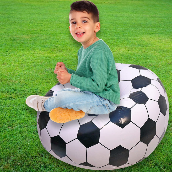 Foldable Sofa, Cartoon Style Inflatable Folding Chair, Ball Chair, Inflatable Sofa for Adults, Kids size (110cm x 80cm) Your Brand