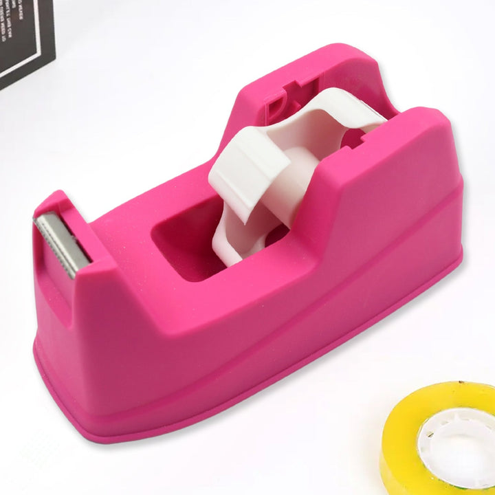 Plastic Tape Dispenser Cutter for Home Office use, Tape Dispenser for Stationary, Tape Cutter Packaging Tape (1 pc / 631 Gm) Your Brand