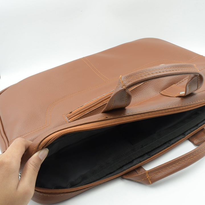 Multipurpose Bag, Shoulder Side Bag Office Laptop Faux Leather Executive Formal Laptop & MacBook Messenger / Office / Travel / Business / Shoulder / Hand / Sling Bag for Men Women with Multiple compartments Your Brand