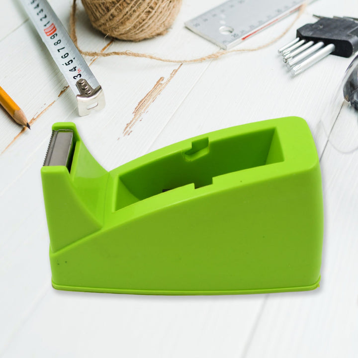 Plastic Tape Dispenser Cutter for Home Office use, Tape Dispenser for Stationary, Tape Cutter Packaging Tape School Supplies (1 pc / 515 Gm) Your Brand